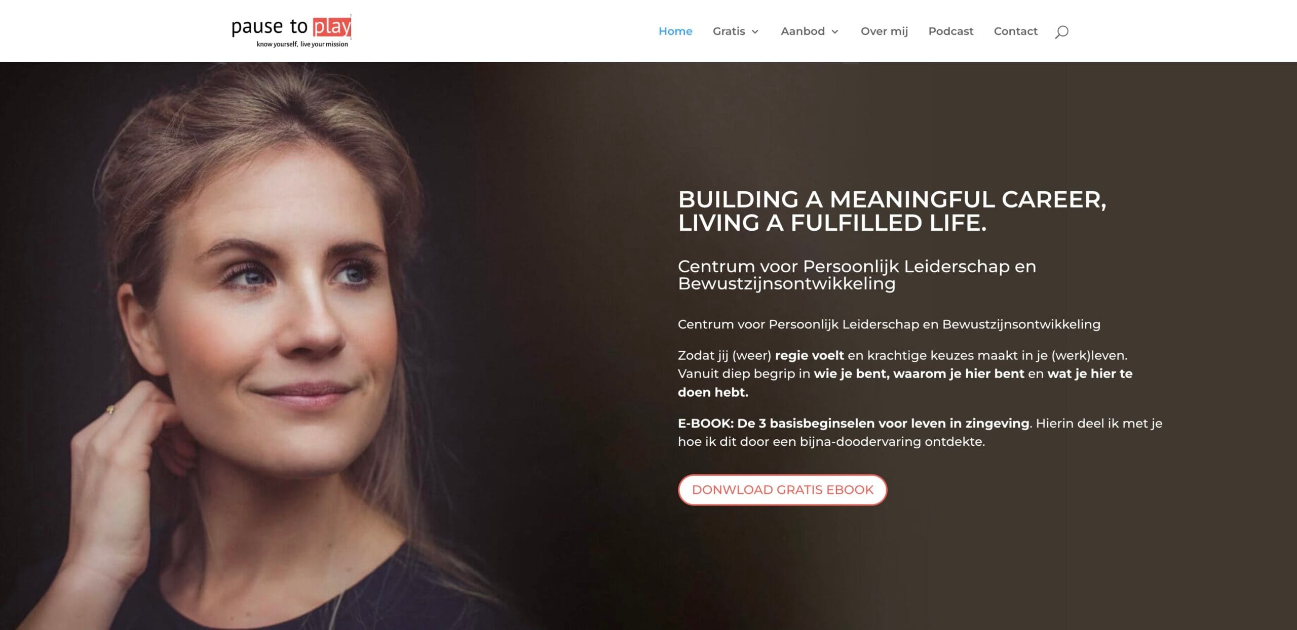 Website PAUSETOPLAY.NL